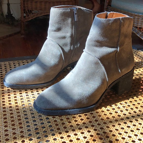 frye grey booties